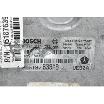 Εγκέφαλος Jeep Cherokee 2.5 CRD 4X4 VM52C 2002-2008 BOSCH P05187639AB 0281014787