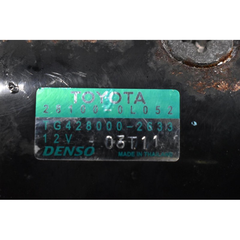 Μίζα Toyota Hilux 2.5 KUN15/25 2KD 2005-2012 28100-0L052