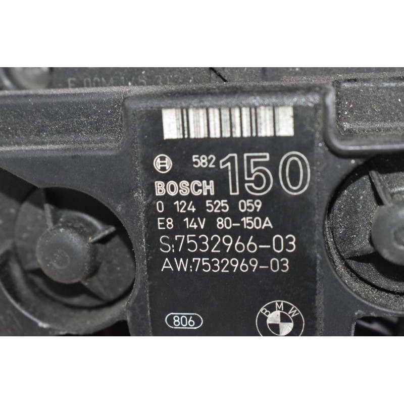 Δυναμό Bmw 3 E90 E91 N46B20AC 2005-2012 BOSCH 7532966-03 0124525059 150A
