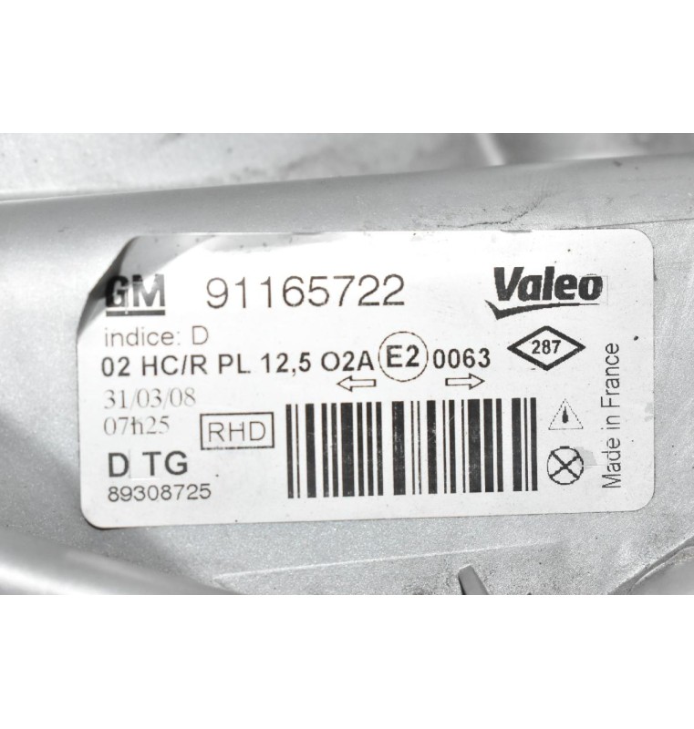 Φανάρι Εμπρός Δεξί Opel Vivaro 2001-2007 91165722 (Renault Trafic)