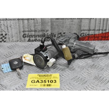 Διακόπτης - Κλειδαριά Τιμονιού - Μίζας Nissan Navara D40 2005-2010 (Με 2 Κλειδιά) 21669775-7 Ν0502278