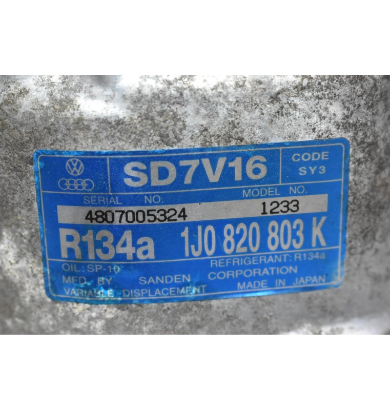 Κομπρεσέρ Aircondition A/C Seat Leon / Toledo 1.8T 20V ARY 180PS 1999-2006 4807005324 1J0820803K