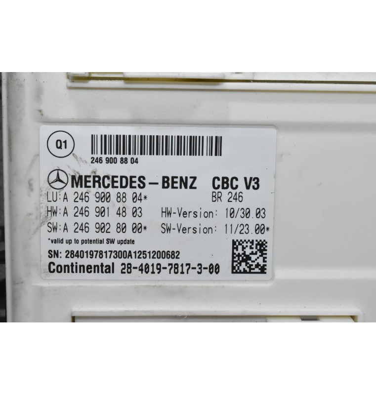 Εγκεφαλός - Πλακέτα Καμπίνας Mercedes-Benz B Class W246 W242 2011-2021 28-4019-7817-3-00 2469008804