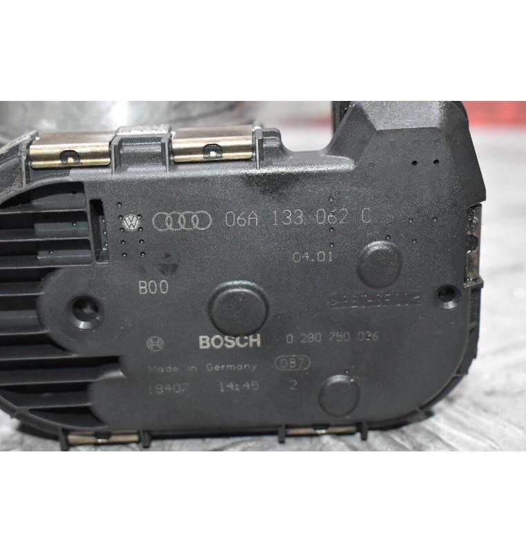 Πεταλούδα Γκαζιού Skoda Octavia 1.8T 20VT 2000-2005 (Γνήσια) 06A133062C 0280750036 (Audi A3 TT / Seat Ibiza Leon Toledo / Volkswagen Golf Bora Beetle)