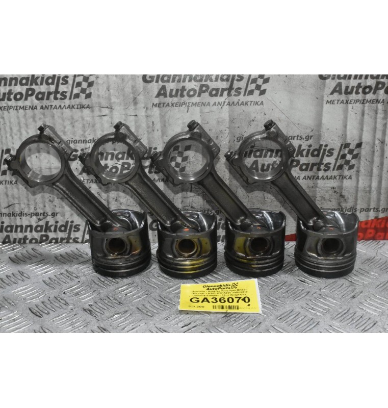 Πιστόνια - Μπιέλες Κινητήρα Nissan Qashqai 1.5 DCI K9KA636 2005-2015 (Renault Kangoo - Clio) (Διάμετρος Πιστονιού 76)(Πείρος 26)