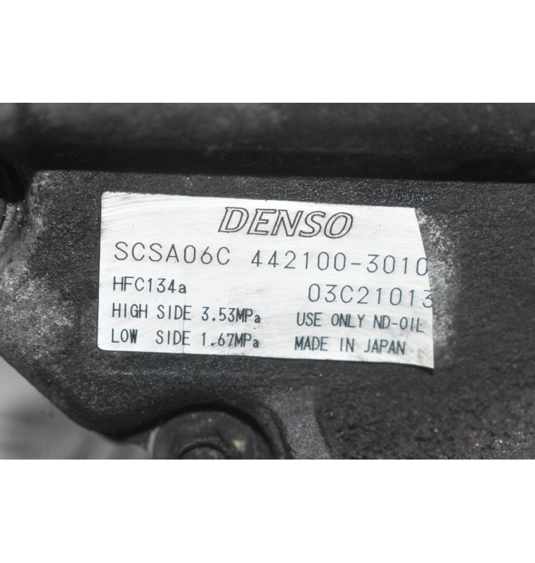 Κομπρεσέρ Aircondition Toyota Celica Corolla 1.8 2ZZ 2001-2008 DENSO 442100-3010 HFC134a