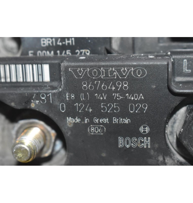 Δυναμό Volvo S60 / S80 / V70 B5204T 2000-2010 BOSCH 8676498 0124525029