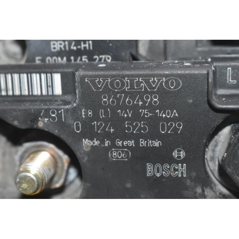 Δυναμό Volvo S60 / S80 / V70 B5204T 2000-2010 BOSCH 8676498 0124525029