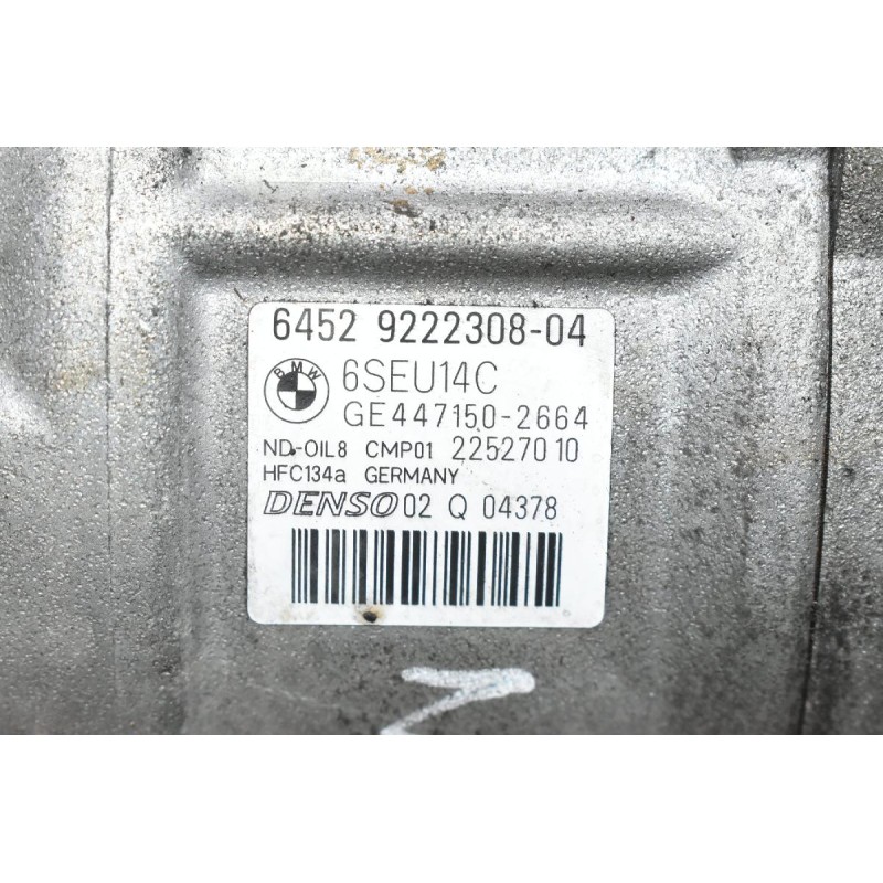 Κομπρεσέρ Aircondition - A/C Bmw 1 118i 116i N13B16A 2012-2018 DENSO 9222308-04 GE447150-2664