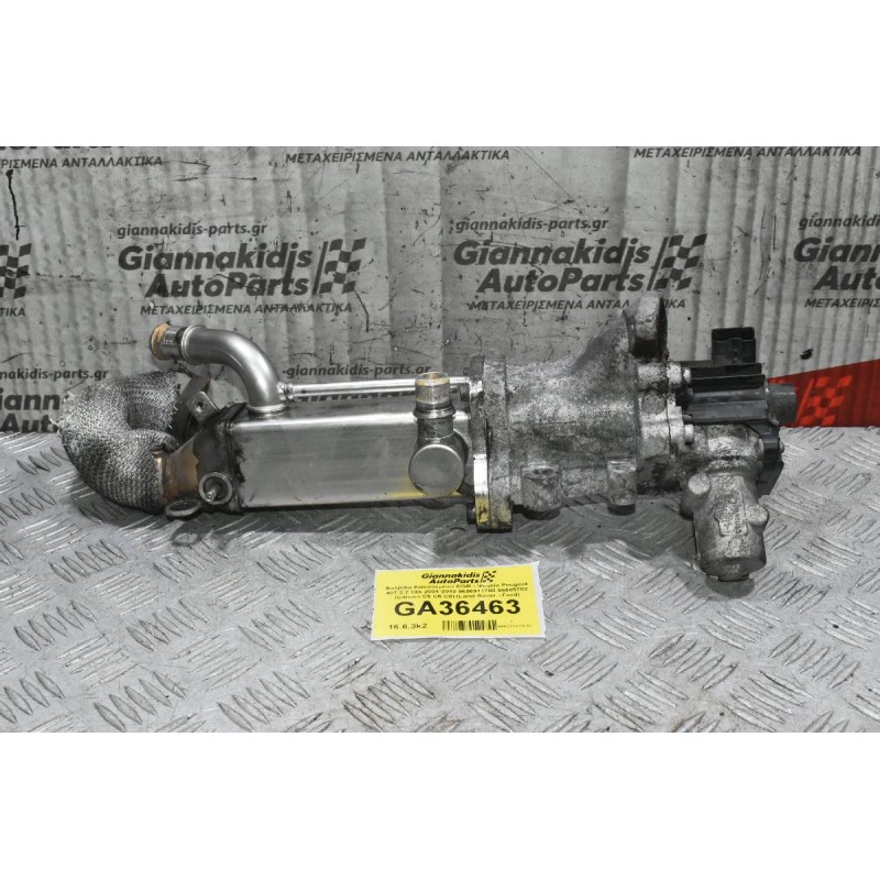 Βαλβίδα Καυσαερίων EGR - Ψυγείο Peugeot 407 2.2 HDi 2004-2010 9656911780 96585702 (Citroen C5 C6 C8) (Land Rover - Ford)