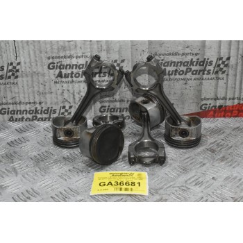 Πιστόνια + Μπιέλα Daihatsu Terios - Sirion K3 2001-2006 (Σέτ) (Εξωτερική Διάμετρος 72mm) (Πείρος 18mm)