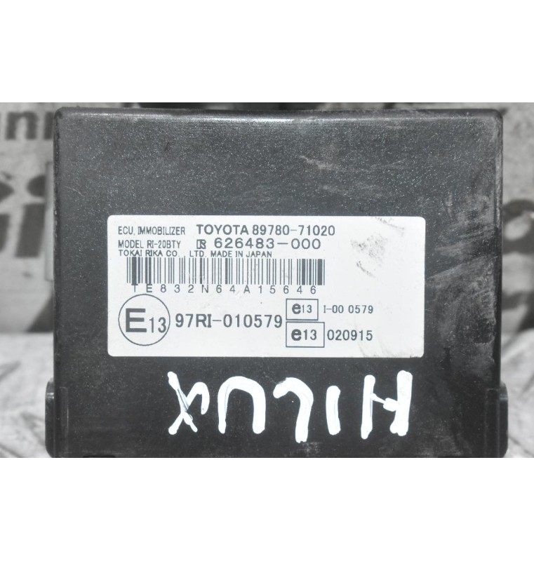 Πλακέτα Immobilizer Toyota Hilux 2002-2010 D4D 89780-71020