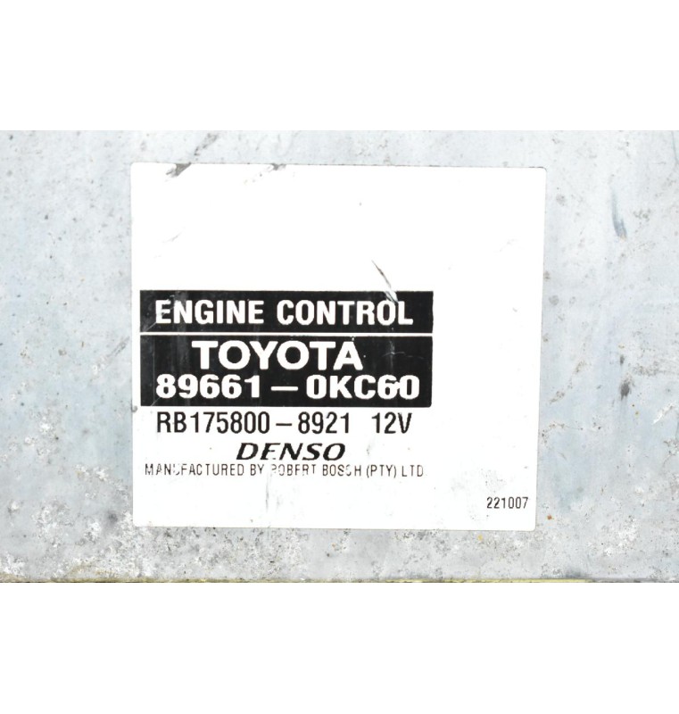 Εγκέφαλος Toyota Hilux KUN 1KD 2005-2012 89661-0KC60  RB175800-8921