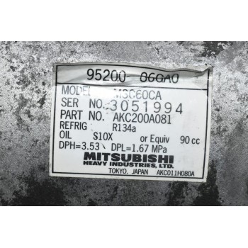 Κομπρεσέρ Aircondition - A/C Κλιματισμός Suzuki Ignis / Jimny 2000-2006 95200-86GA0