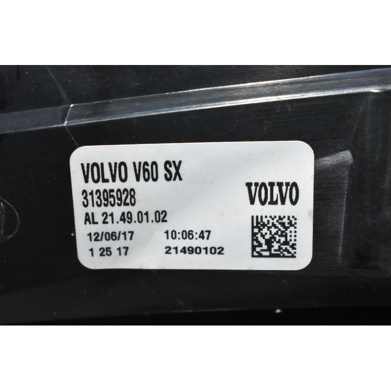 Φανάρι Πίσω Αριστερό Volvo V60 2011-2013 31395928 (Γνήσιο)