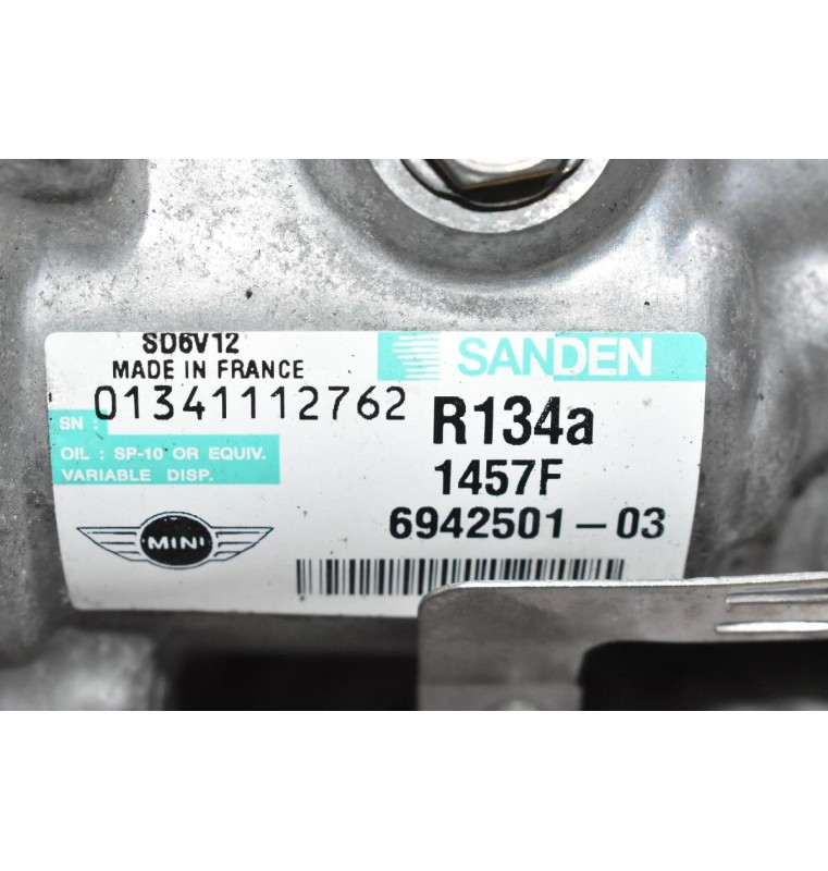 Κομπρεσέρ Aircondition - A/C  Mini Cooper R56 N12B16AA 2006-2014 SANDEN 6942501-03 (Σπασμένη Φισα)