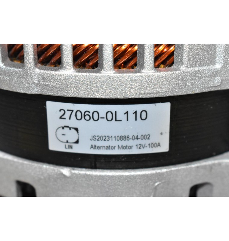 Δυναμό Toyota Hilux 2GD 2.4 2015-2021 27060-0L110 (GUN122 GUN125 GUN126) (2GD-FTV / 1GD) 100A (Καινούριο)