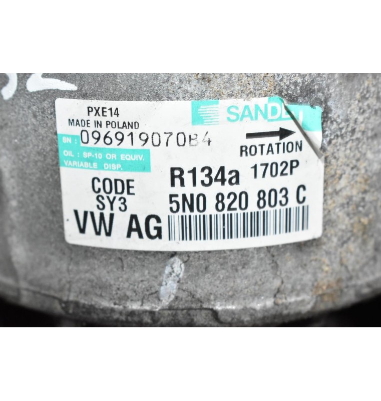 Κομπρεσέρ Aircondition - A/C Volkswagen Golf - Polo - Jetta 1.9 TDI 2005-2011 SN0820803C (Seat Ibiza) (CBZ TSI 1.2) (Audi - Skoda)