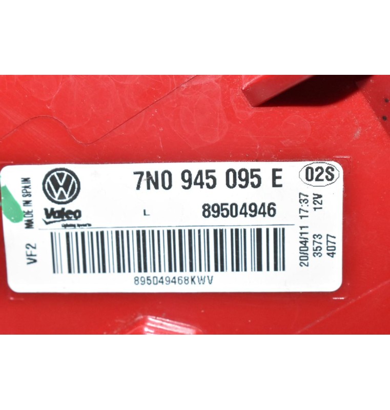 Φανάρι Πίσω Αριστερά Volkswagen Sharan 2010-2016 7N0945095 89504946 (Γνήσιο)