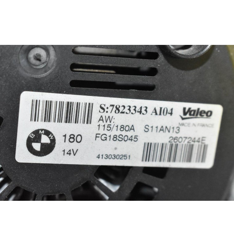 Δυναμό Bmw 1 Series F20 / F21 120D N47D20A 2009-2020 VALEO FG18S045 7823343 180A (F30 320D - 520D) (N47D16) (Series 1 2 3 4)