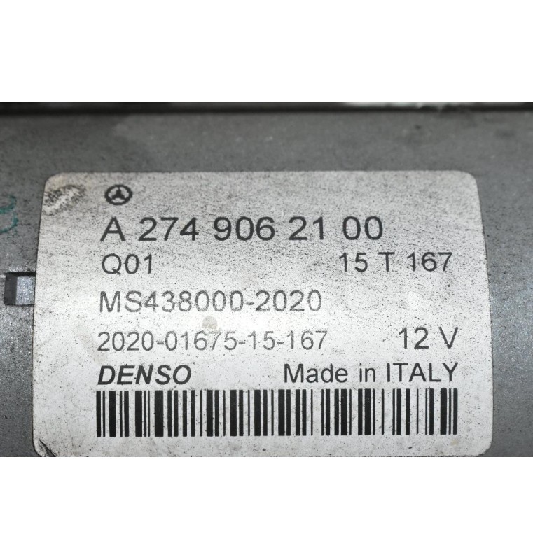 Μίζα Mercedes-Benz E200 W212 /C200 W205 2.0 274920 2005-2020 A2749062100 MS438000-2020 (W213 W214 W218)
