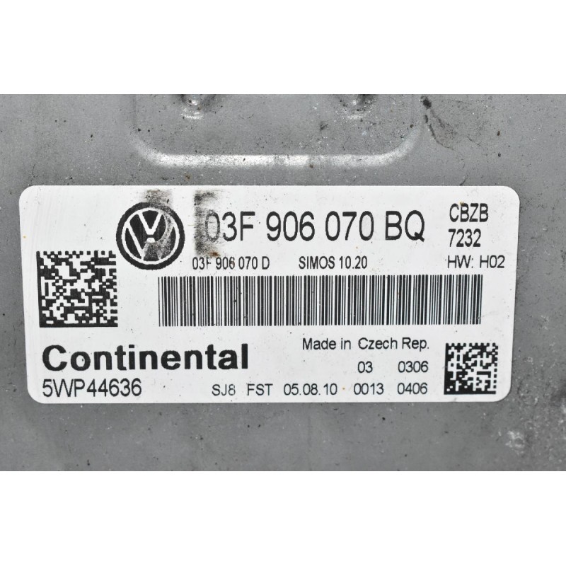 Εγκέφαλος Volkswagen Polo 1.2 TSI CBZ 2005-2015 CONTINENTAL 03F906070BQ 5WP44636