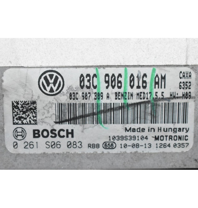 Εγκέφαλος Κινητήρα Volkswagen Golf 1.4 CAX TSI 2005-2013 BOSCH 03C906016AM 0261S06083  (Polo - Jetta - Passat) (Seat Skoda Audi)