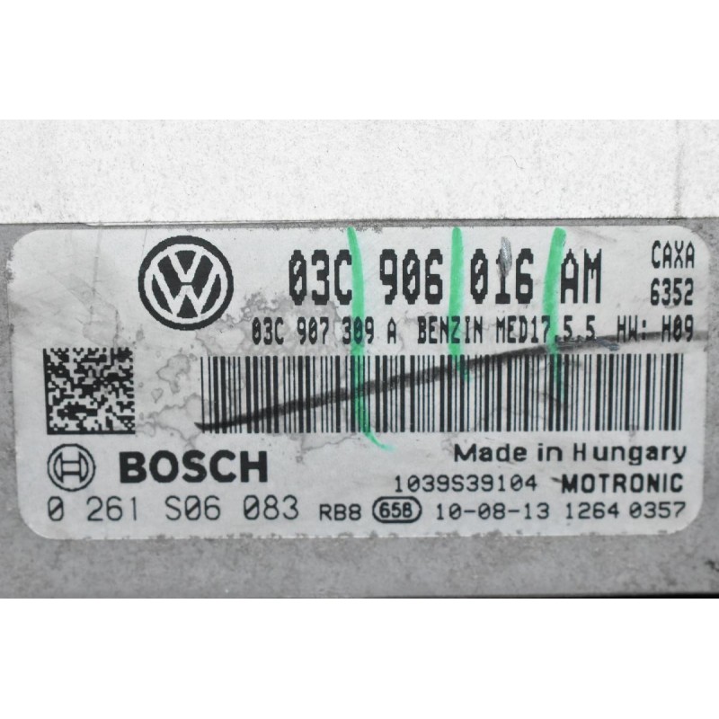 Εγκέφαλος Κινητήρα Volkswagen Golf 1.4 CAX TSI 2005-2013 BOSCH 03C906016AM 0261S06083  (Polo - Jetta - Passat) (Seat Skoda Audi)