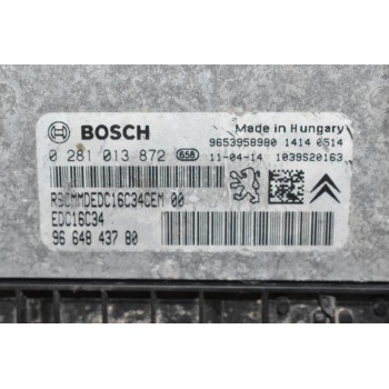 Εγκέφαλος Citroen Berlingo - Pegeuot Partner 1.6 HDI 9H03 2015-2018 0281013872 9664843780