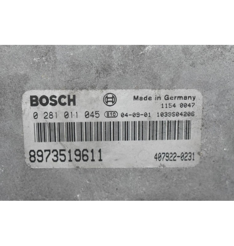 Εγκέφαλος Isuzu 2003-2015 0281011045 8973519611