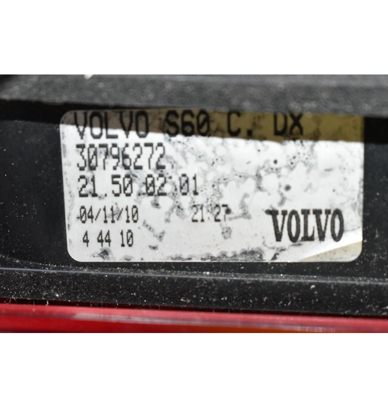 Φανάρι Πίσω Δεξιά Volvo S60 2010-2018 30796272 (Πορτ Παγκάζ) (Γνήσιο)
