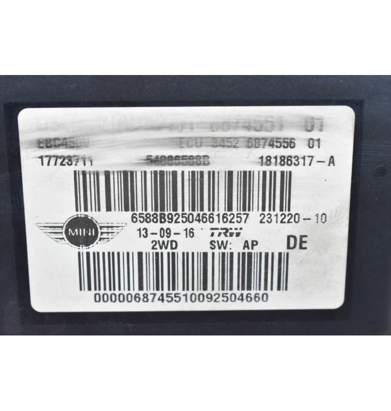 Μονάδα ABS Mini Countryman - Cooper 2006-2016 3451687455101 6874551 14179750211 54086588B 17723711 (R55 - R56 - R60 - R61)