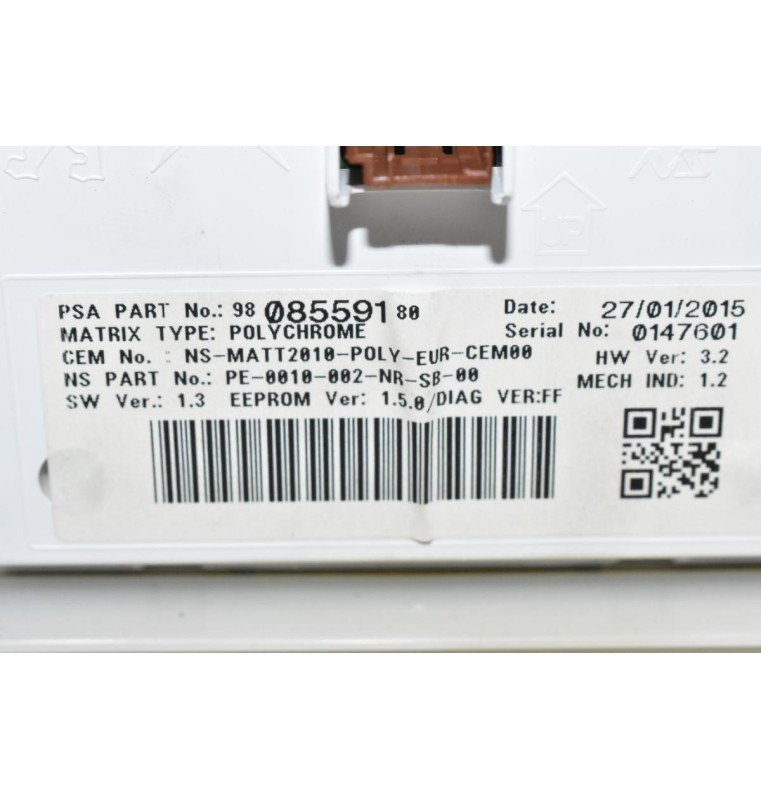 Κοντέρ Peugeot 208 - 2008 2010-2020 9808559180 (Χωρίς Κρυσταλλό) (Απο Αυτόματο) (Γνήσιο)