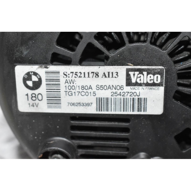 Δυναμό Bmw E60 - E65 - E90 - E91 525 325 2.5 N52B25 180A 14V 2005-2012 7521178 AI13 TG17C015