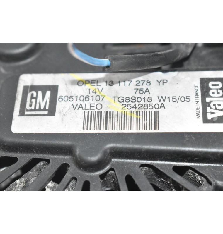 Δυναμό Opel Combo / Corsa 1.3 CDTI Z13DTH 2005-2012 VALEO 605106107 2542850B 75A