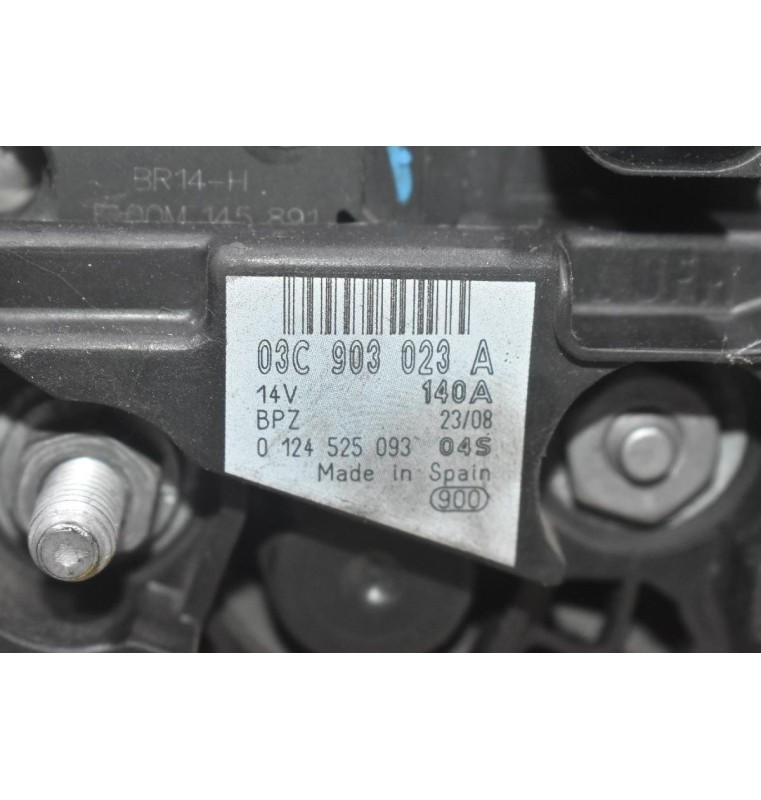 Δυναμό Volkswagen 1.4 TSI CAV BLG BMY CAX 2008-2013 03C903023A 0124525093 140A (Seat Audi Skoda) (Γνήσιος)
