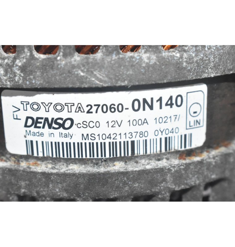 Δυναμό Toyota Yaris - Corolla - Auris 1ND 2005-2012 DENSO 27060-0N140 MS1042113130 100A