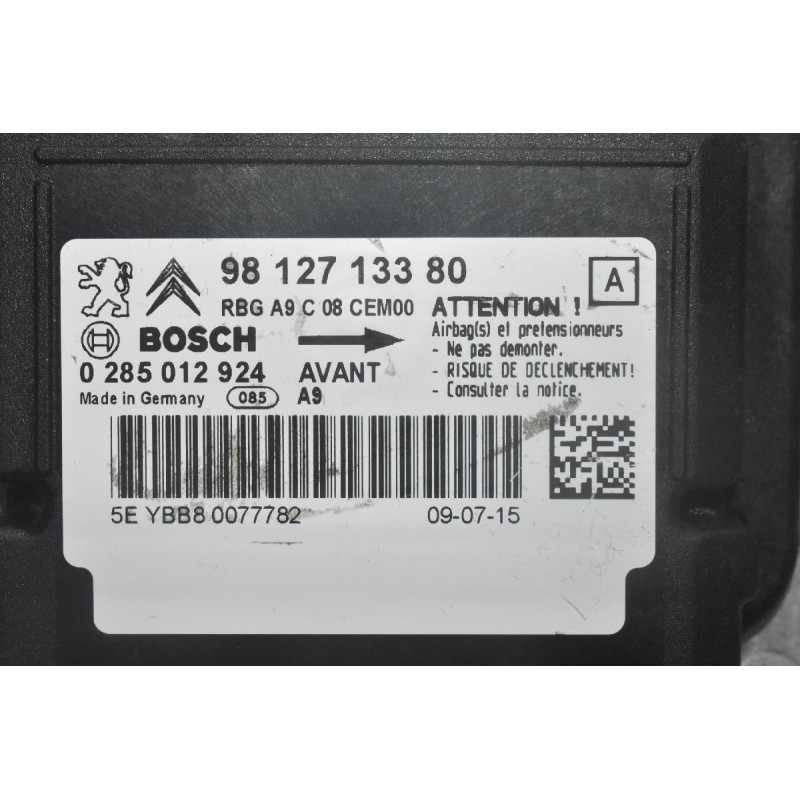 Εγκέφαλος Αερόσακων Peugeot 208 - 2008 2010-2020 9812713380 0285012924