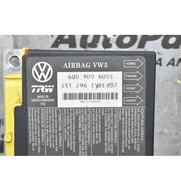 Εγκέφαλος Αερόσακών Volkswagen Polo 2000-2012 6Q0909605S (Γνήσιο) (Seat Ibiza)