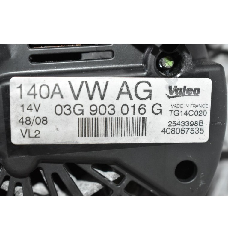 Δυναμό Audi A4 / A6 2.0 TDI CAG CAGB 140A 2008-2015 03G903016G