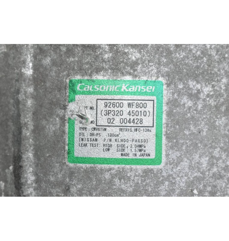 Κομπρεσέρ Aircondition - A/C Nissan X-Trail 2.0 QR20 2002-2010 92600-WF800