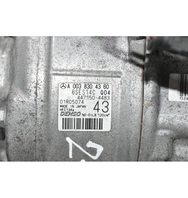 Κομπρεσέρ Aircondition Mercedes-Benz B W246/CLA GLA 1.6 Turbo 270920 2011-2021 DENSO A0038304360 6SES14C 447150-4483