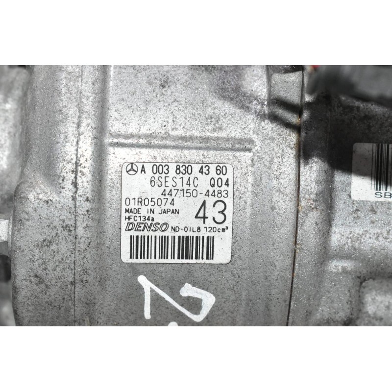 Κομπρεσέρ Aircondition Mercedes-Benz B W246/CLA GLA 1.6 Turbo 270920 2011-2021 DENSO A0038304360 6SES14C 447150-4483
