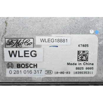 Εγκέφαλος Ford Ranger - Mazda 2005-2012 0281016317 WLEG18881