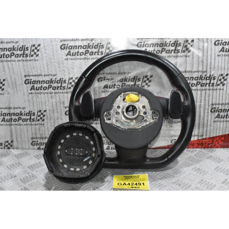 Τιμόνι Με Χειρηστήρια Audi S3 - A3 - RS3 2013-2020 (Γνήσιο) (Flat Bottom) (Χωρίς Αερόσακο) 8V0419091AB