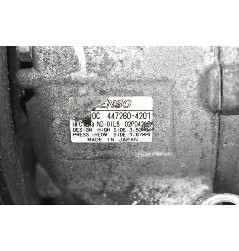 Κομπρεσέρ Aircondition Toyota Auris / Yaris 1NR 1.3 2008-2015 DENSO 447260-4201 (Μικρό Χτύπημα Στη Τροχαλία)