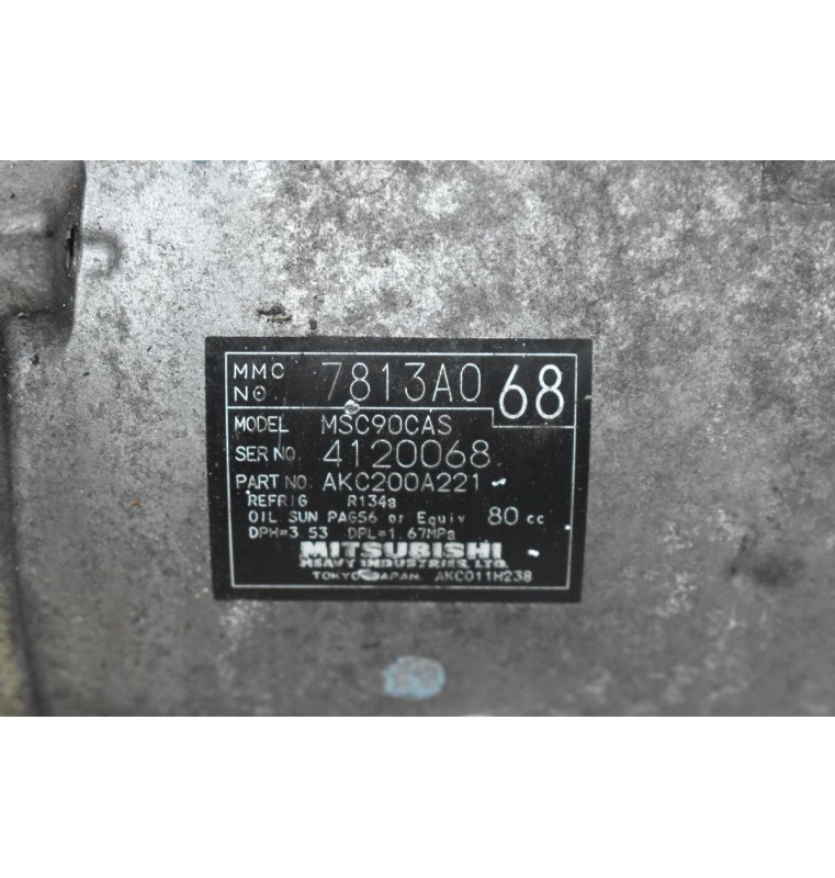Κομπρεσέρ Aircondition - A/C Mitsubishi Outlander 2.0 4B12 2007-2012 7813A068 AKC200A221