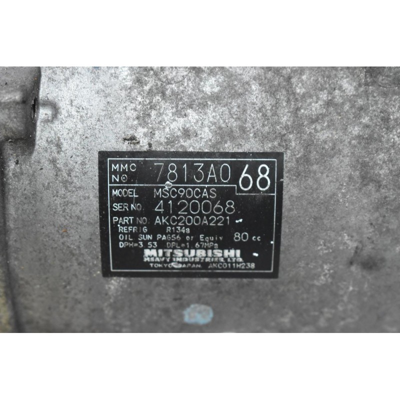 Κομπρεσέρ Aircondition - A/C Mitsubishi Outlander 2.0 4B12 2007-2012 7813A068 AKC200A221