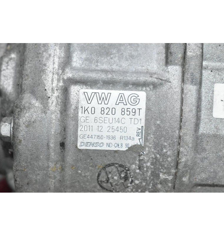 Κομπρεσέρ Aircondition - A/C Volkswagen Golf 1.4 TSI CAX 2008-2015 1K0820859T (Beetle Polo) (Skoda) (Audi) (Seat) (Μικρό Σπάσιμο Στην Τροχαλία)