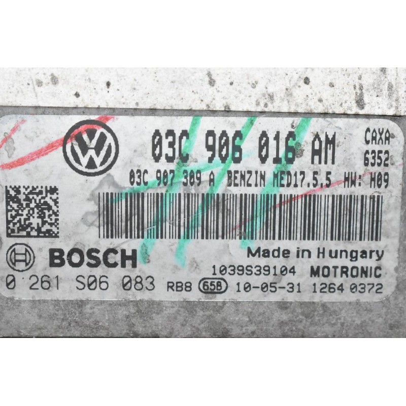 Εγκέφαλος Volkswagen 1.4 CAX TSI 2005-2013 BOSCH 03C906016AM 0261S06083 (Seat Skoda Audi)